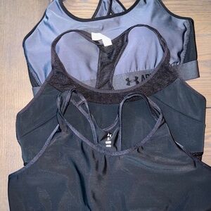 Under Armour Sports Bra Women's Size XL Lot of 3 Crossback Mid EUC